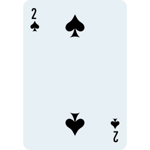 2 of Spade Card