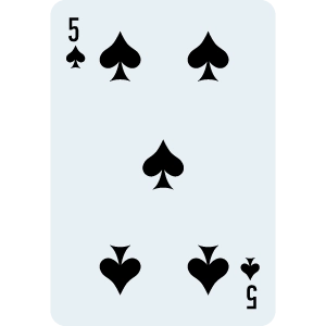 5 of Spade Card