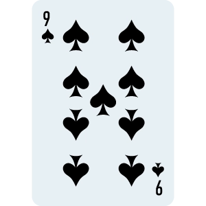 9 of Spade Card