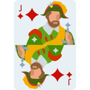 J of diamond Card