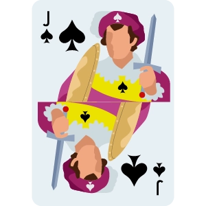 J of Spade Card