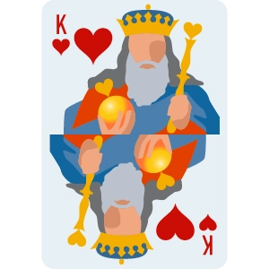 K of heart Card